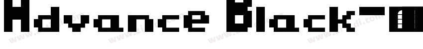 Advance Black字体转换 Advance Black字体转换